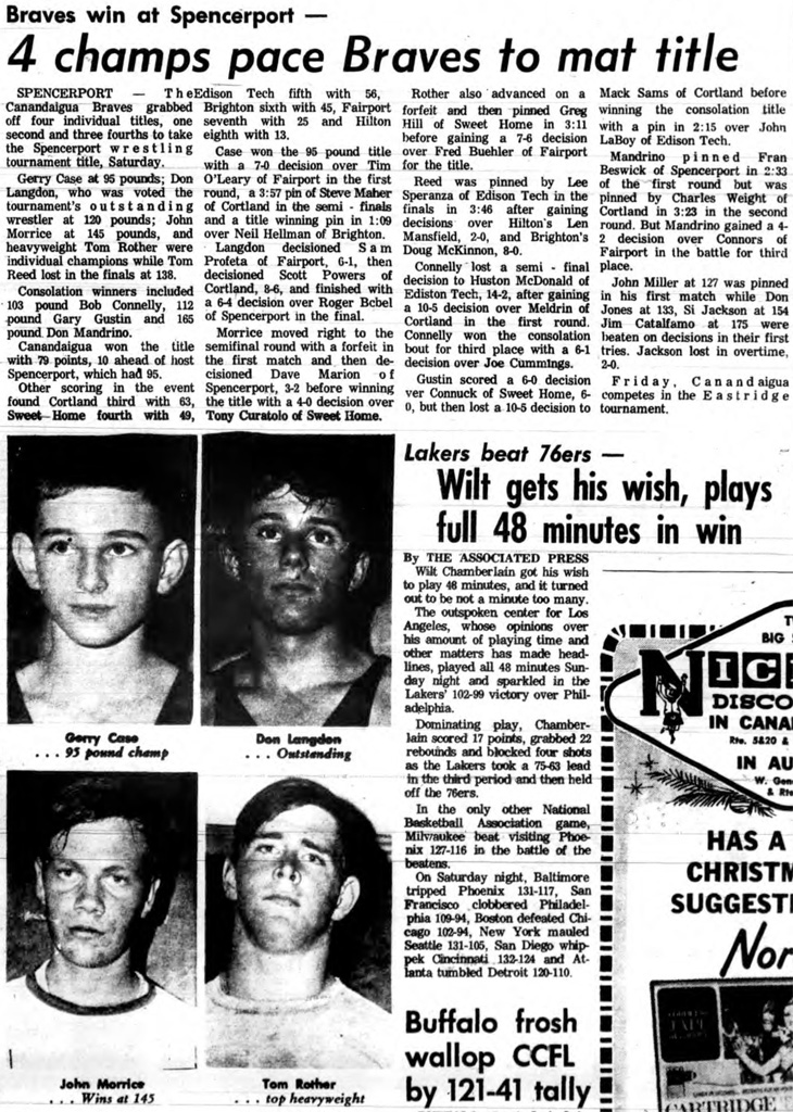 4 champs pace Braves to mat title