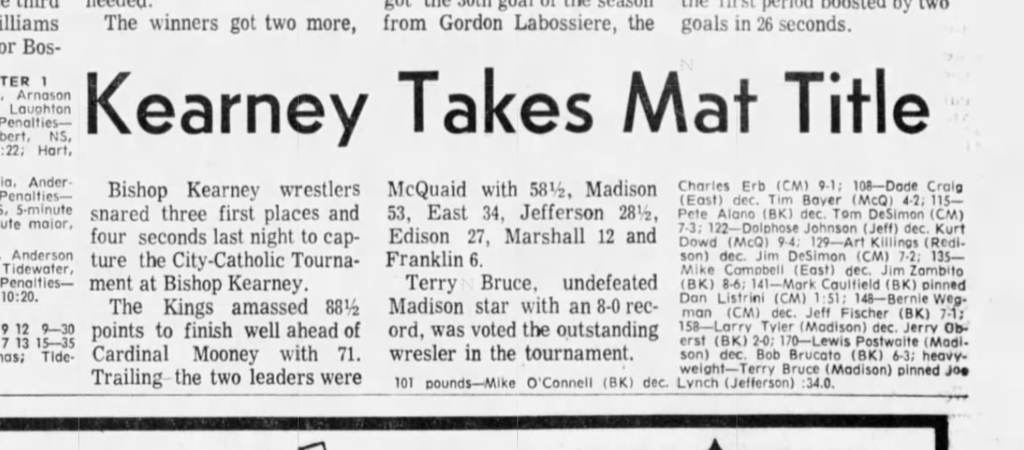 Kearney Takes Mat Title