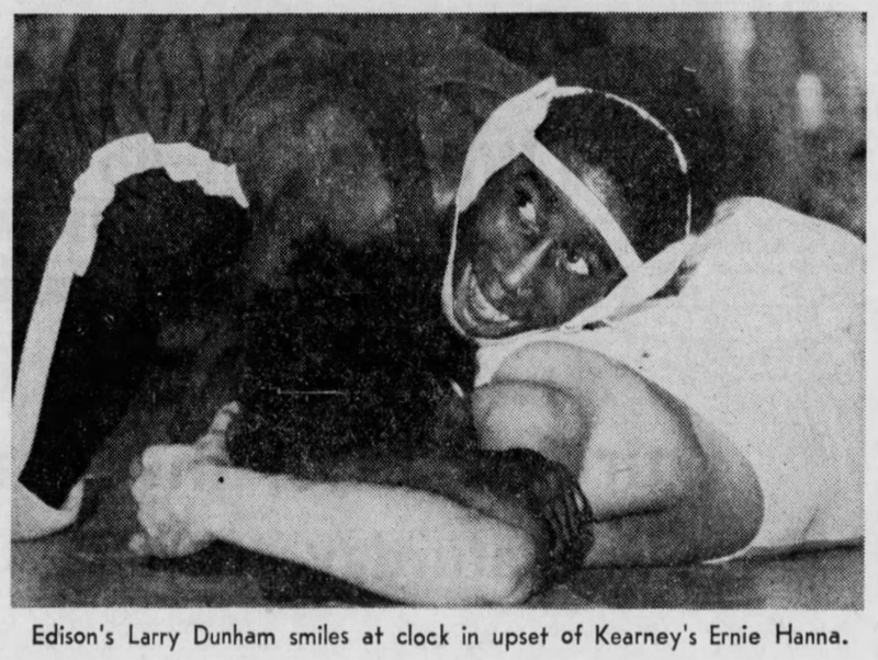Larry Dunham smiles at the clock