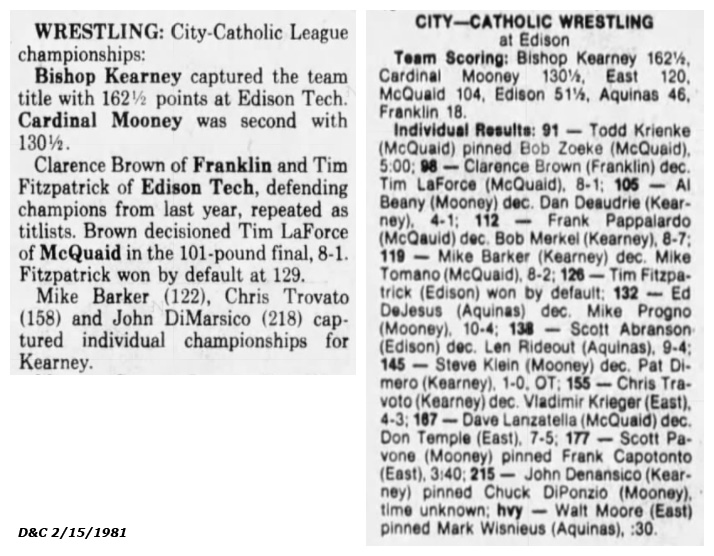 City-Catholic League Championships