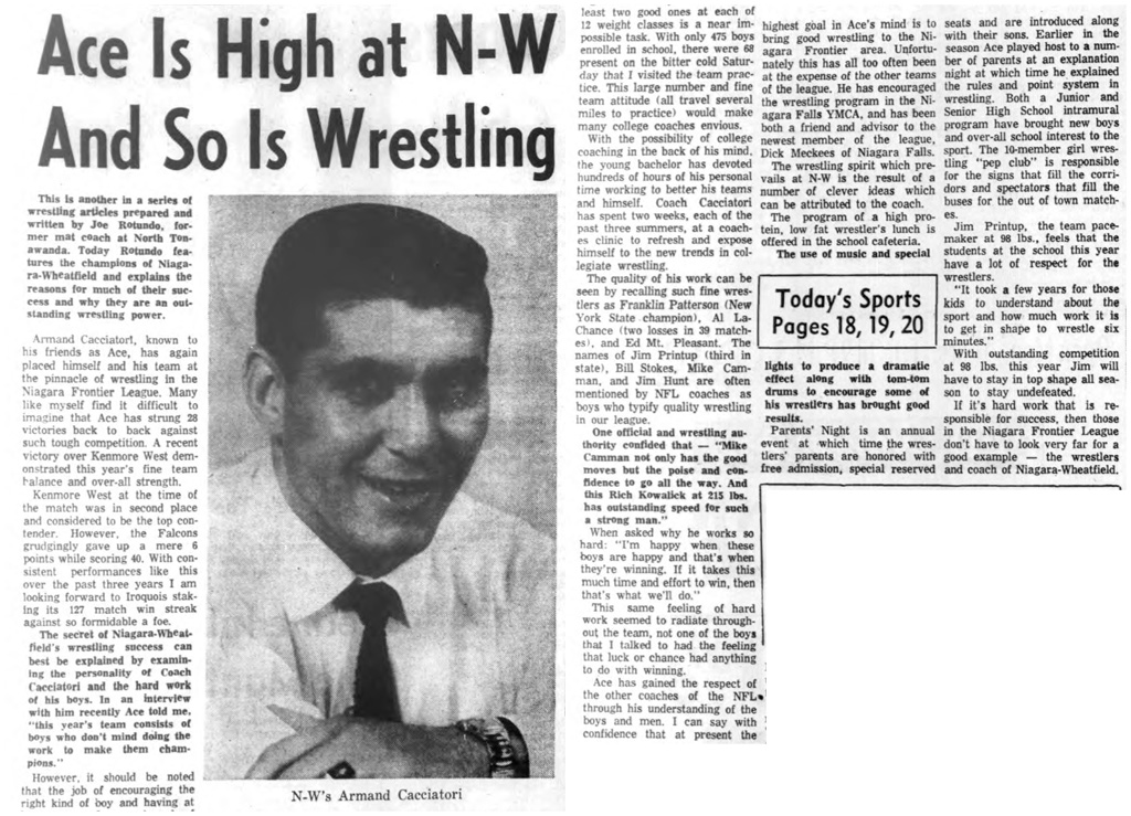 Ace Is High at N-W and So Is Wrestling