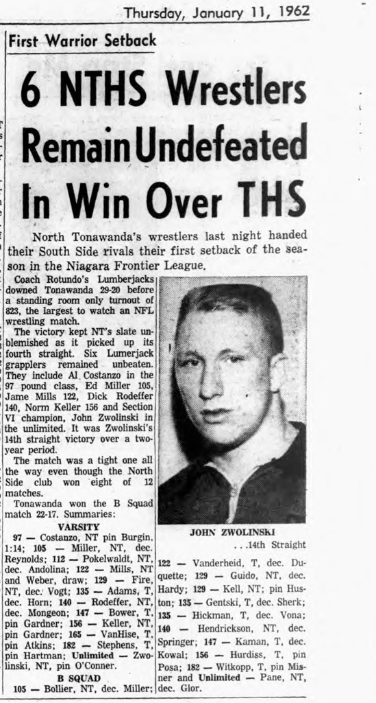 6 NTHS Wrestlers Remain Undefeated In Win Over THS