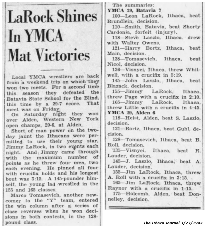 In YMCA Mat Victories