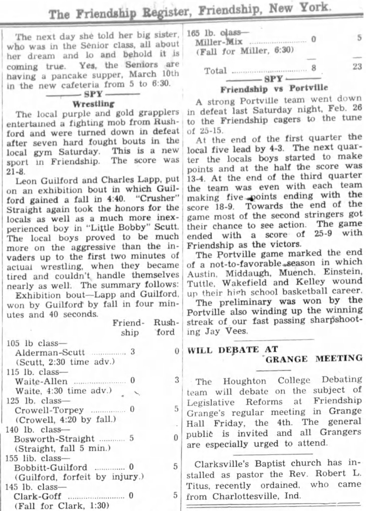 A new sport at Friendship