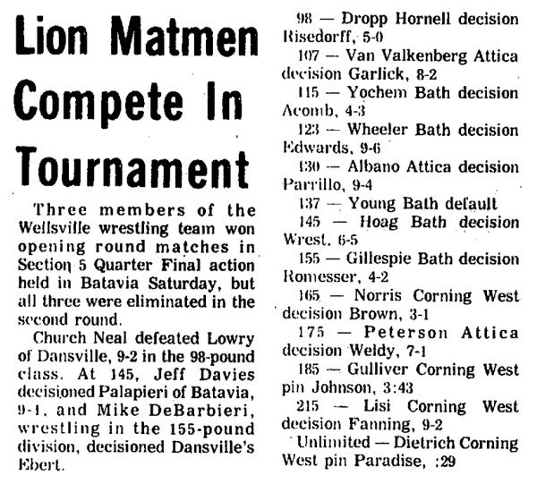 Lion Matmen Compete In Tournament