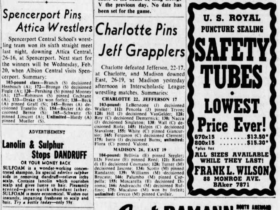 Charlotte Pins Jeff Grapplers