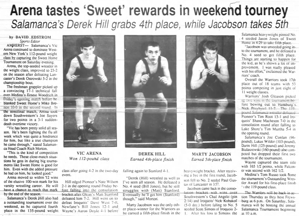 Arena tastes 'Sweet' rewards in weekend tourney