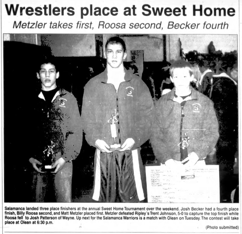 Wrestlers place at Sweet Home