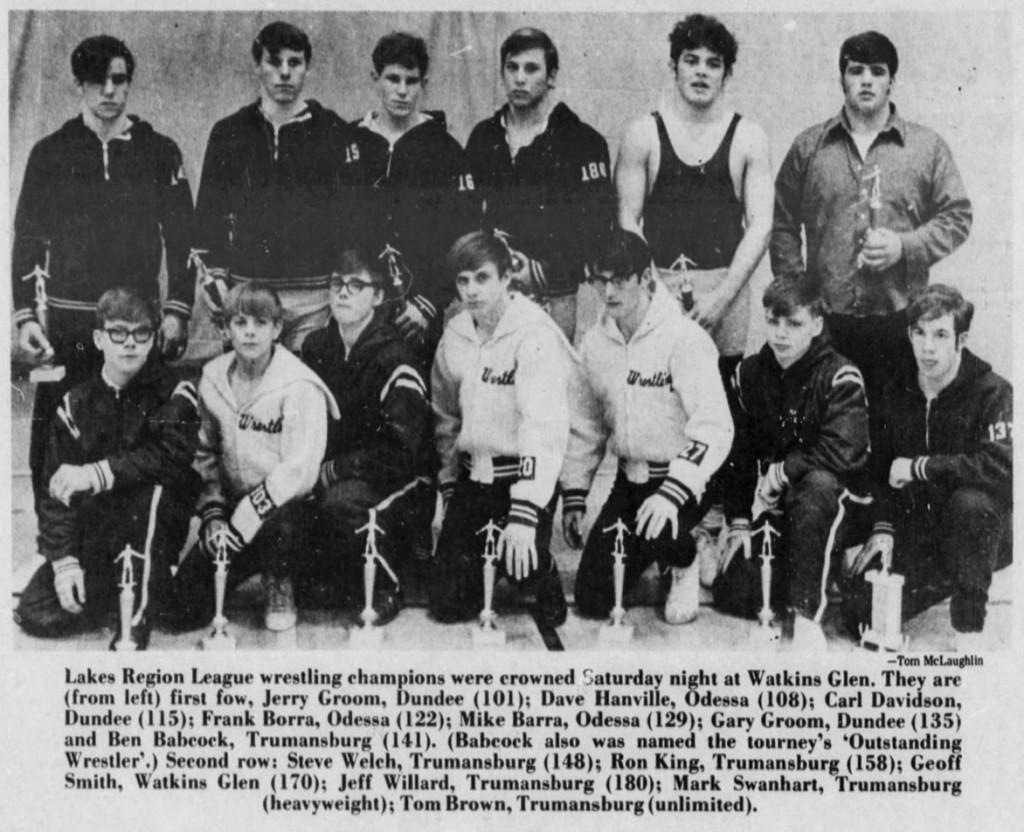 1971 Lakes Region League Wrestling Champions