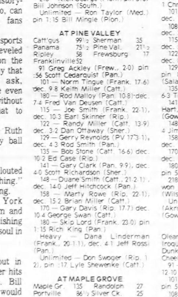 Section VI Division 8 at Pine Valley