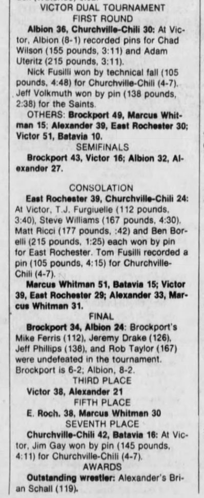 Victor Dual Tournament