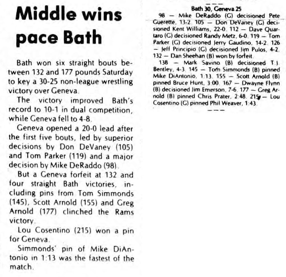 Middle wins pace Bath