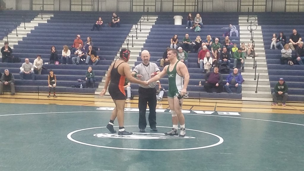 Lawrence Jenkins with a pin