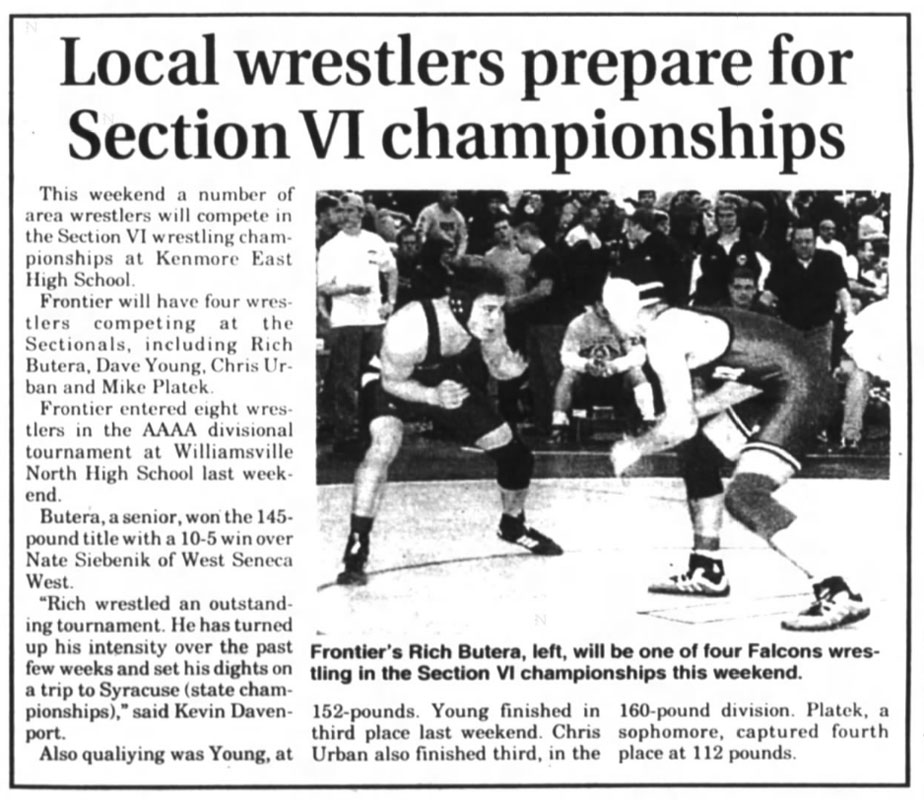Local wrestlers prepare Section VI championships