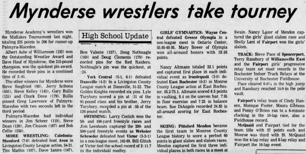 Mynderse wrestlers take tourney