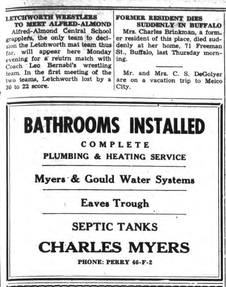 Letchworth Wrestlers to Meet Alfred-Almond