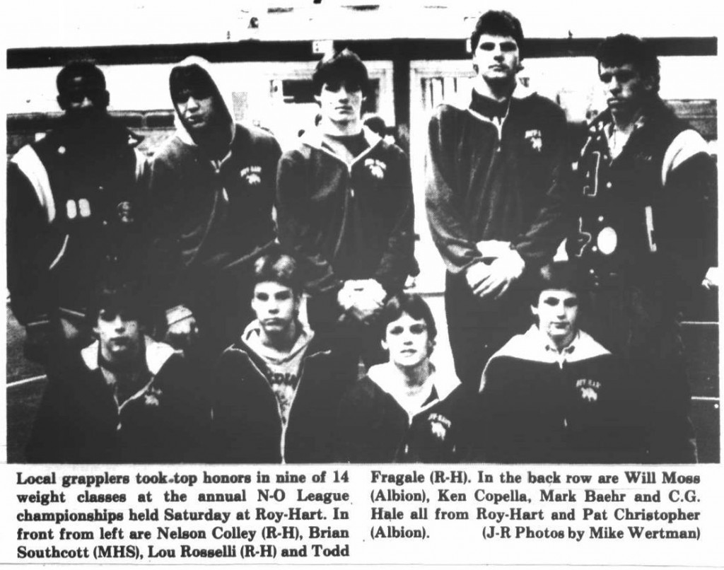 1987 Niagara-Orleans All-League Wrestling Champions