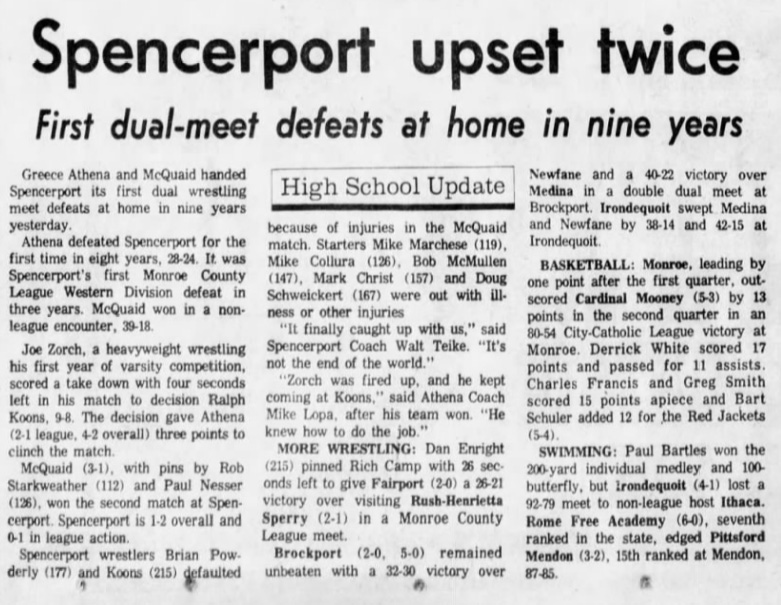 Dan Enright pinned Rich Camp with 26 seconds left...