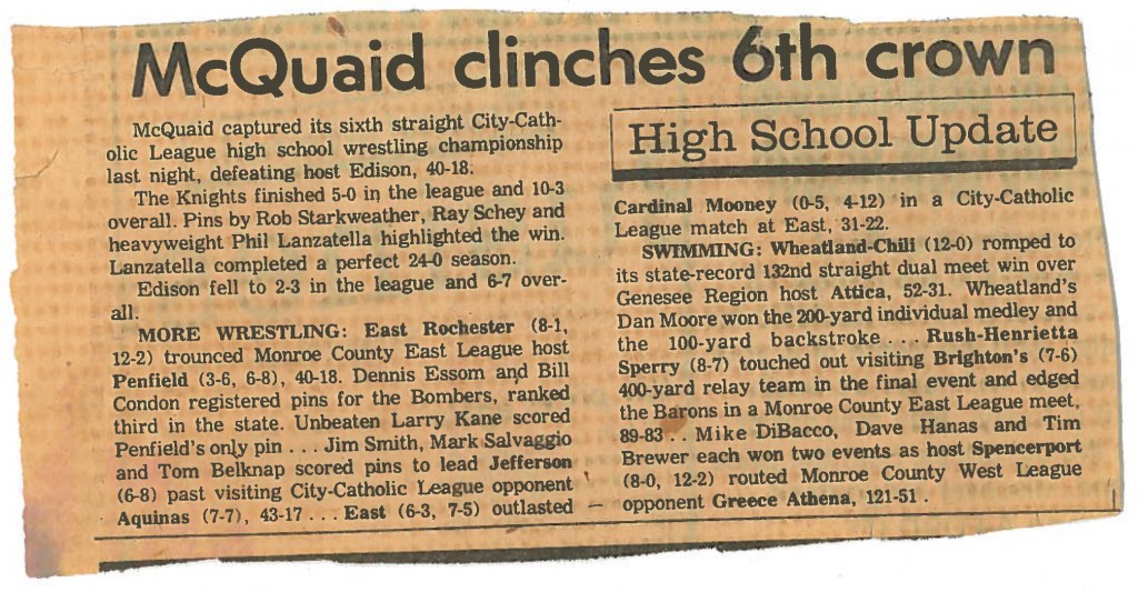 East outlasted Cardinal Mooney