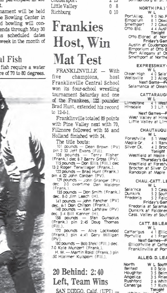 Frankies Host, Win Mat Test