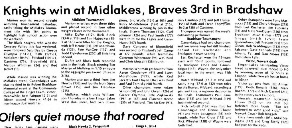 Knights win at Midlakes