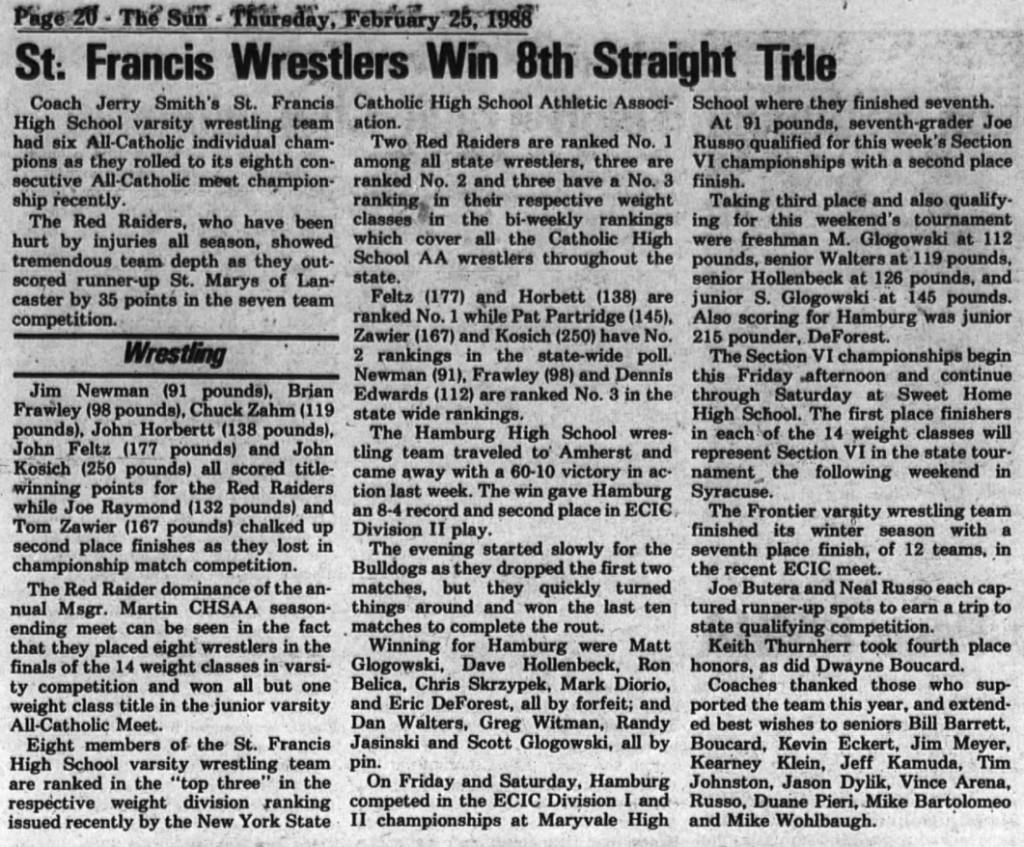 On Friday and Saturday, Hamburg competed in the ECIC Division I and II championships