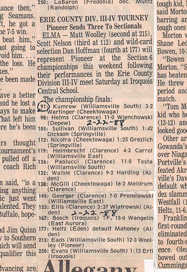 Erie County Div. III-IV Tourney