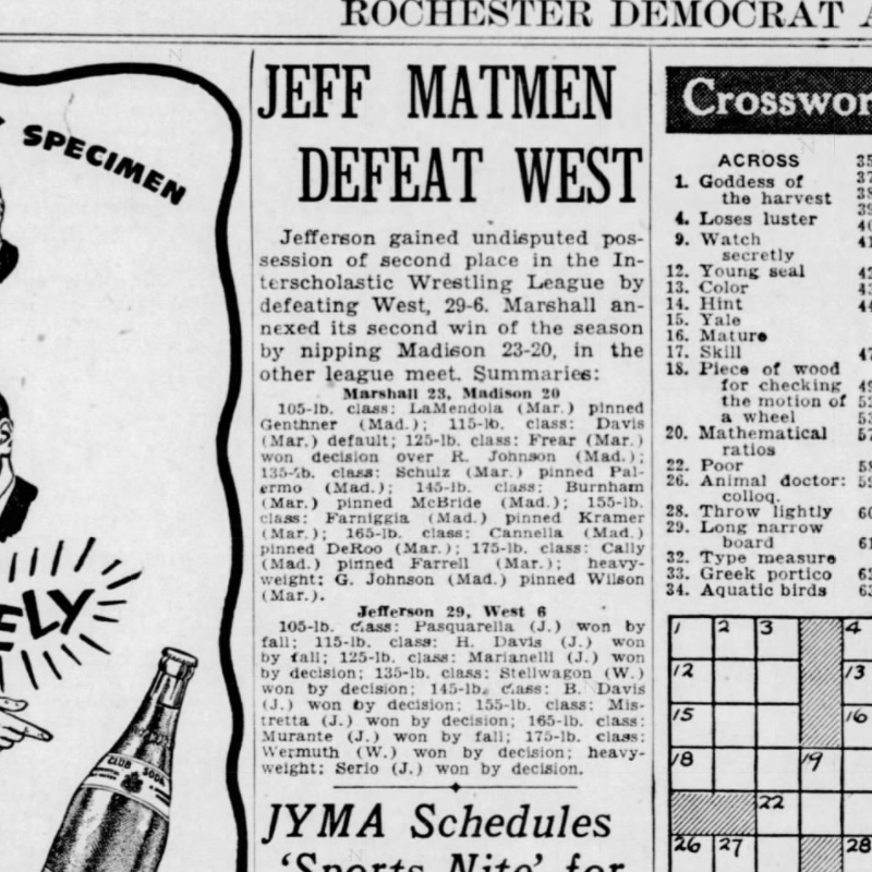 Jeff Matmen Defeat West