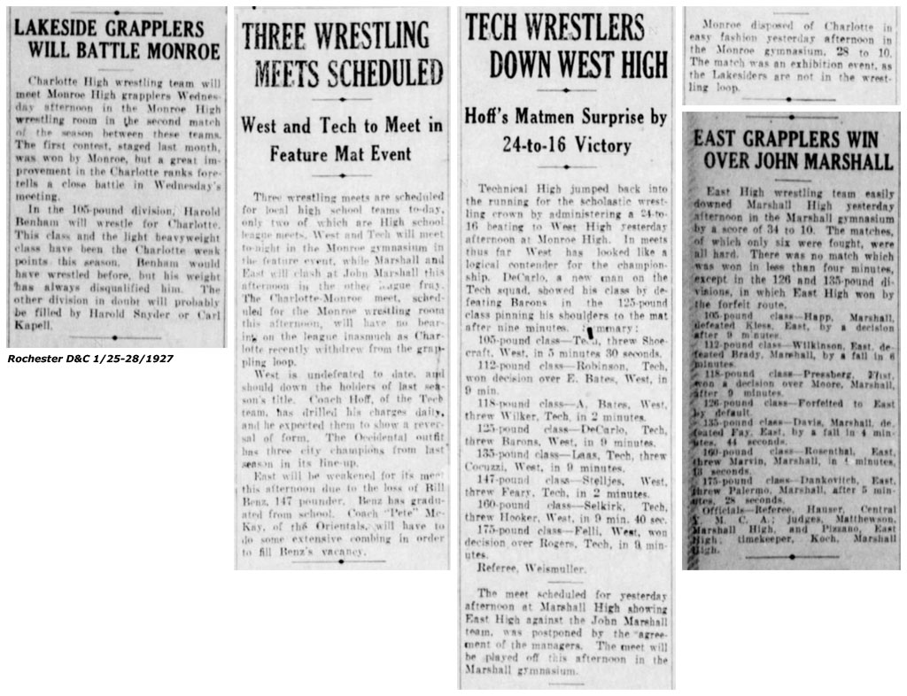 Tech Wrestlers Down West High