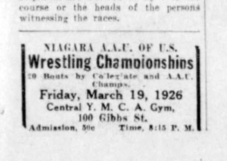 Niagara A.A.U. of U.S. Wrestling Championships