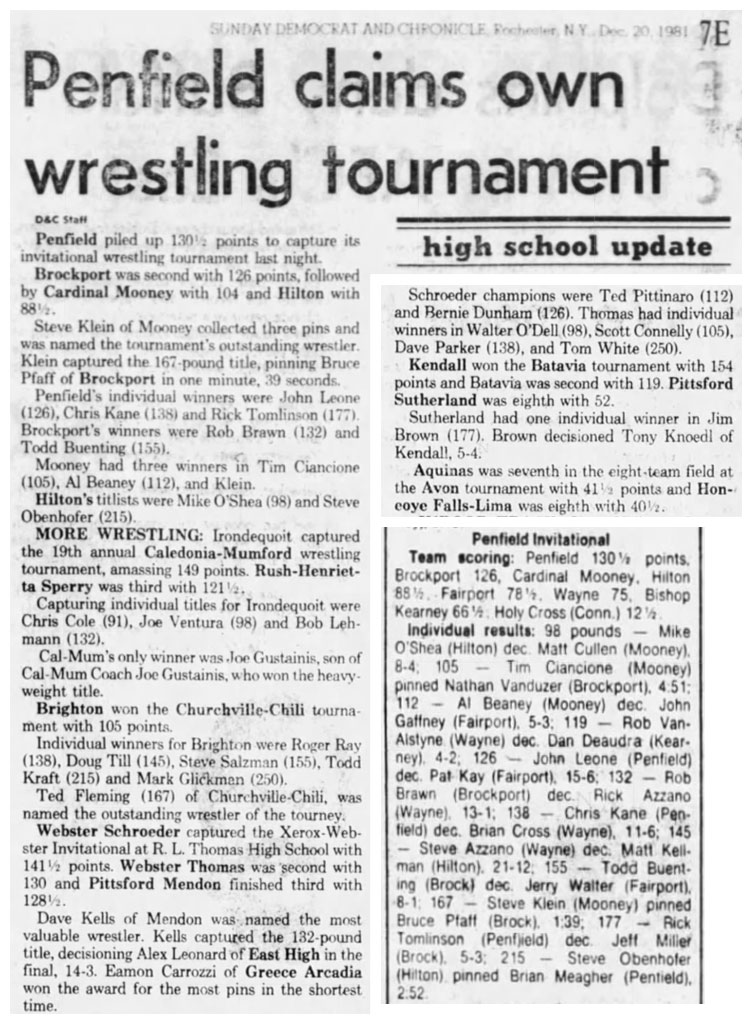 Penfield claims own wrestling tournament