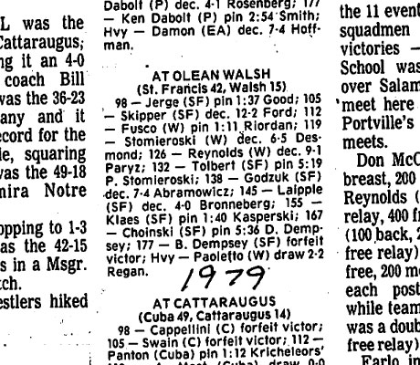 St. Francis 42, Walsh 15