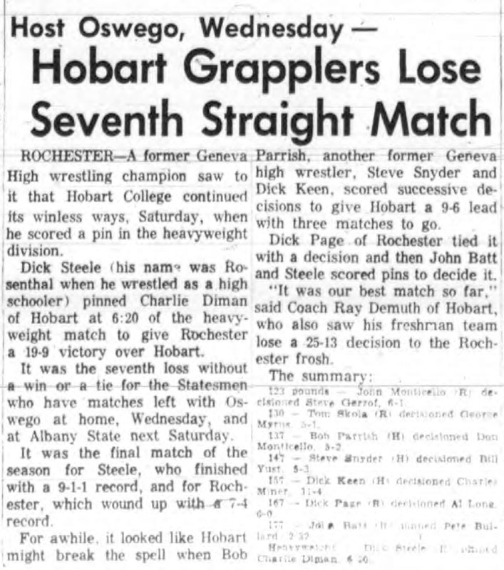 Hobart Grapplers Lose Seventh Straight Match