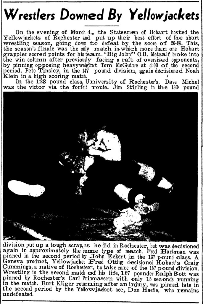 Wrestlers Downed By Yellowjackets