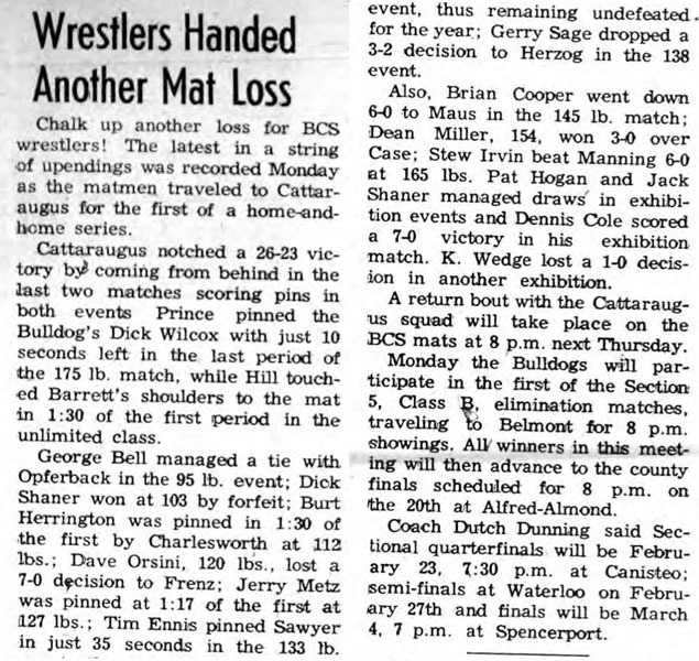 Wrestlers Handed Another Mat Loss