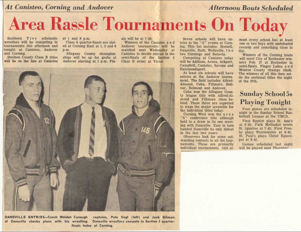 Area Rassle Tournaments On Today