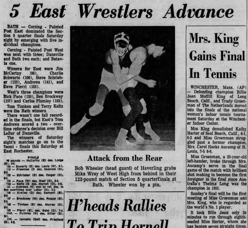 5 East Wrestlers Advance