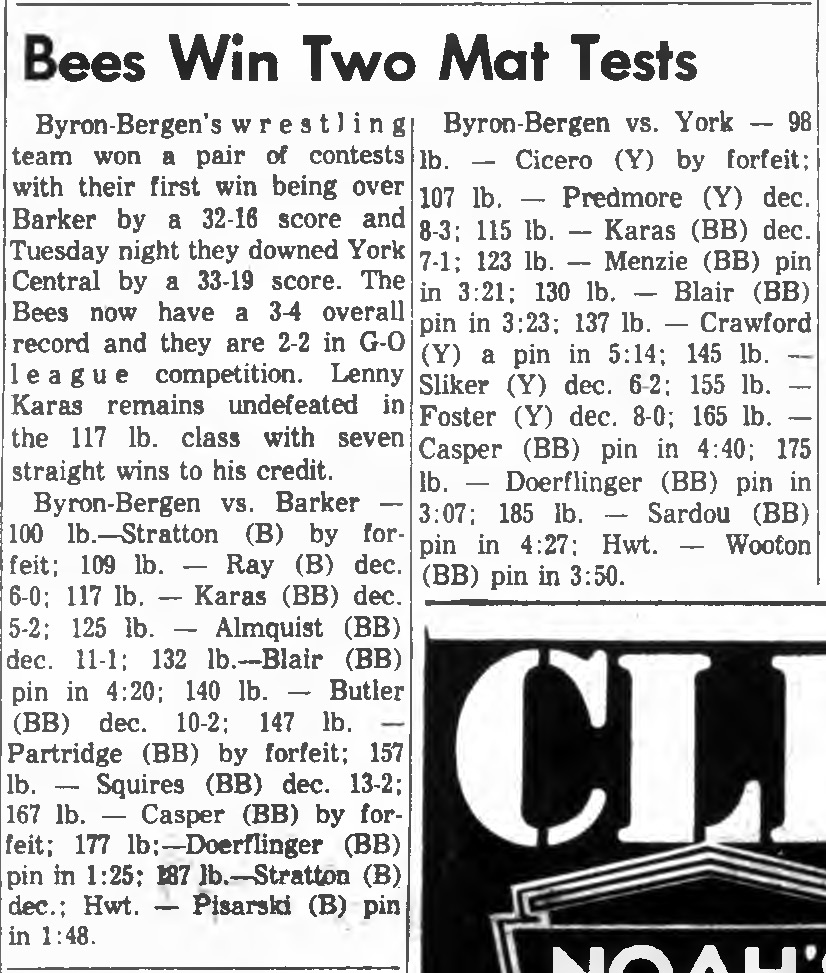 Bees Win Two Mat Tests