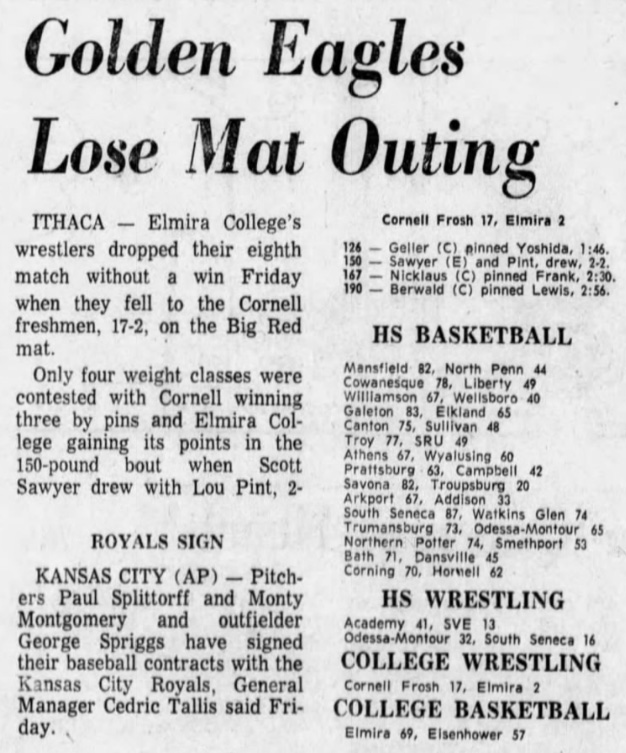 Golden Eagles Lose Mat Outing