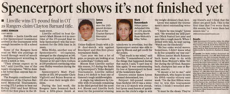 Spencerport shows it's not finished yet