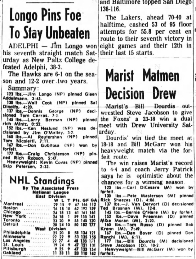 Marist Matmen Decision Drew