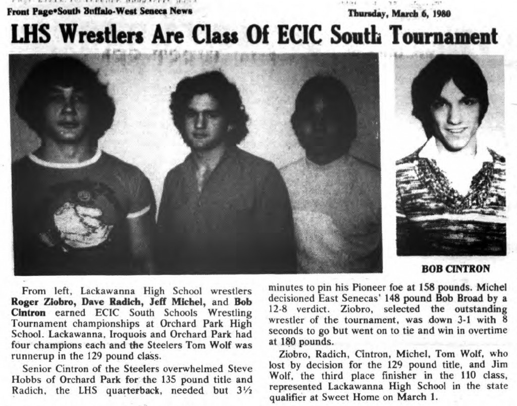 Lackawanna Wrestlers Are Class of ECIC South Tournament