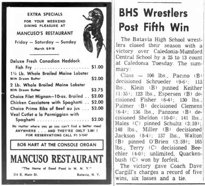 Batavia Wrestlers Post Fifth Win