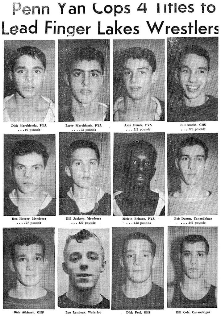 Penn Yan Cops 4 Titles to Lead Fingers Lakes Wrestlers