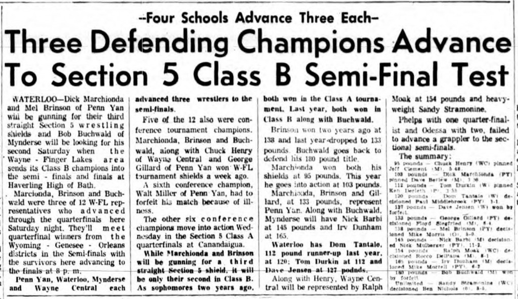 Four Schools Advance Three Each