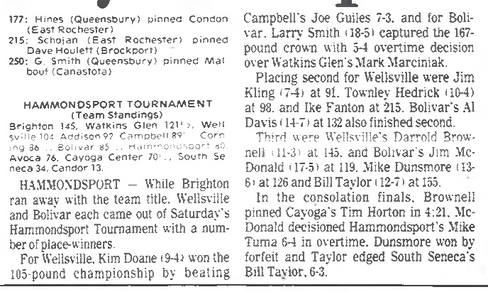 Hammondsport Tournament