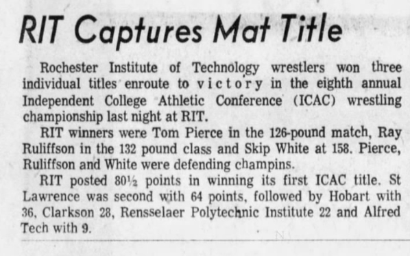 RIT Captures Mat Title