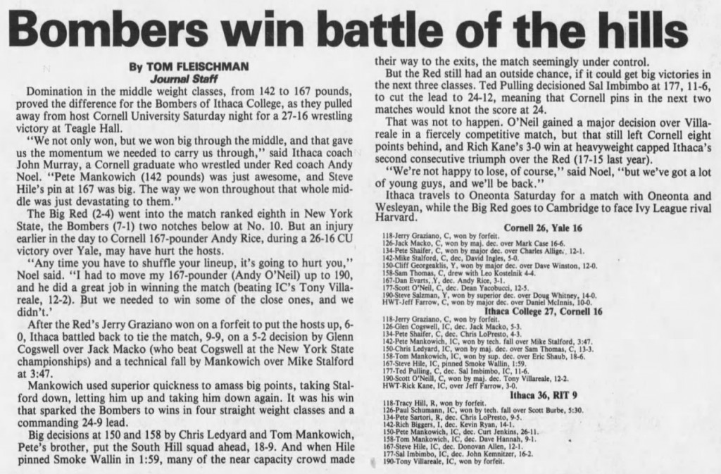 Bombers win battle of the hills