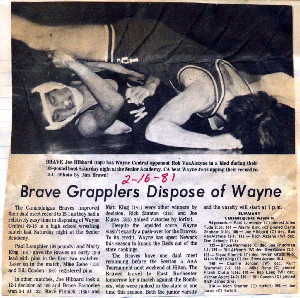 Brave Grapplers Dispose of Wayne