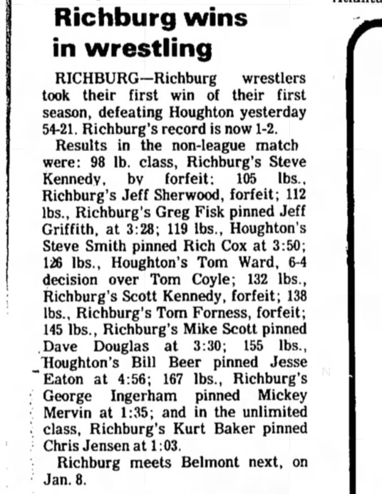 Richburg wins in wrestling